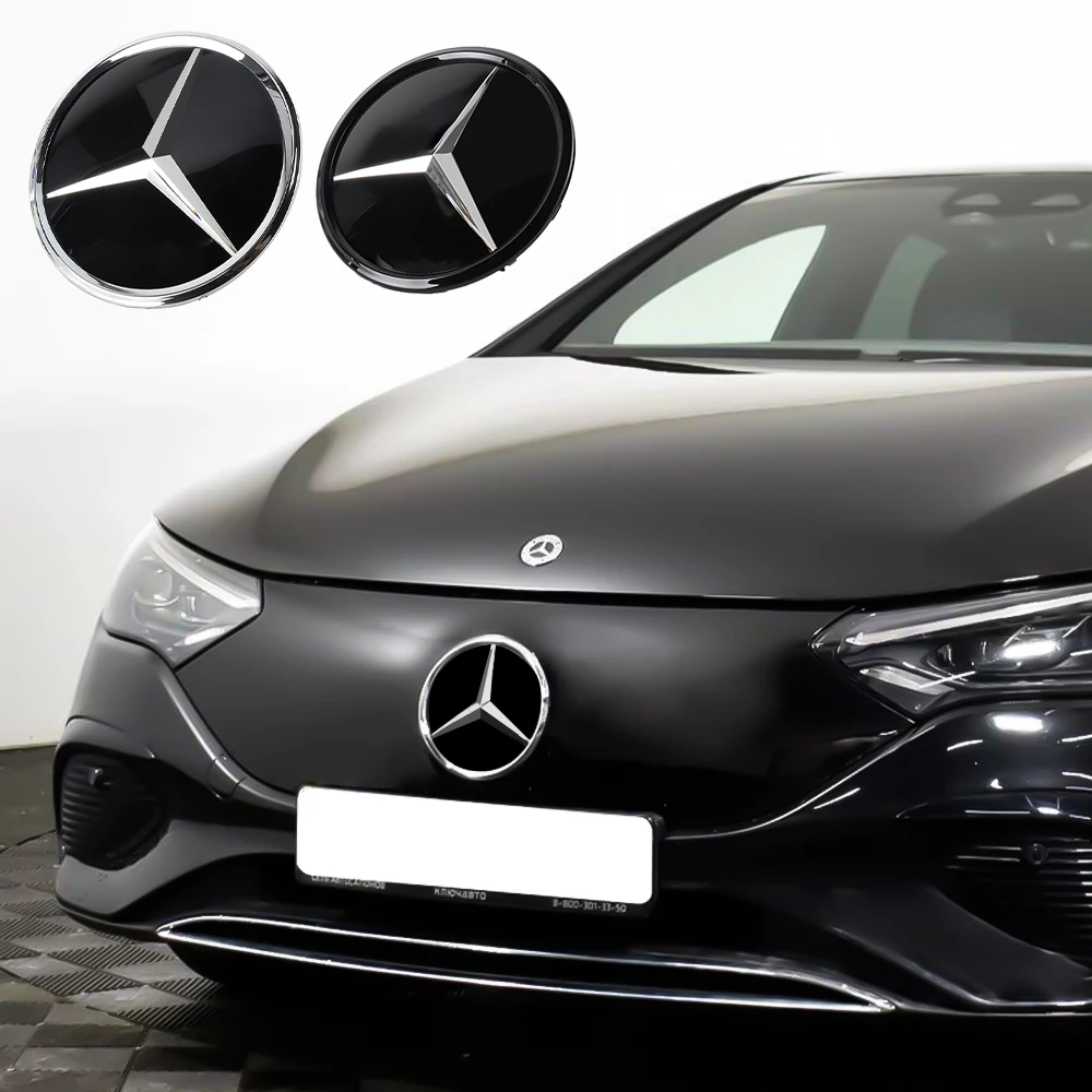 

3D ABS Car Front Grille Badge Cover Star Logo Emblem Accessories For Mercedes-Benz A/B/C/E/G/V/R Class ML GL GLC GLE GLA GLS GLK