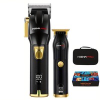 Professional Hair Clipper Set for Men Electric Hair Cutting Machine Salon Hair Trimmer with LCD Digital Display