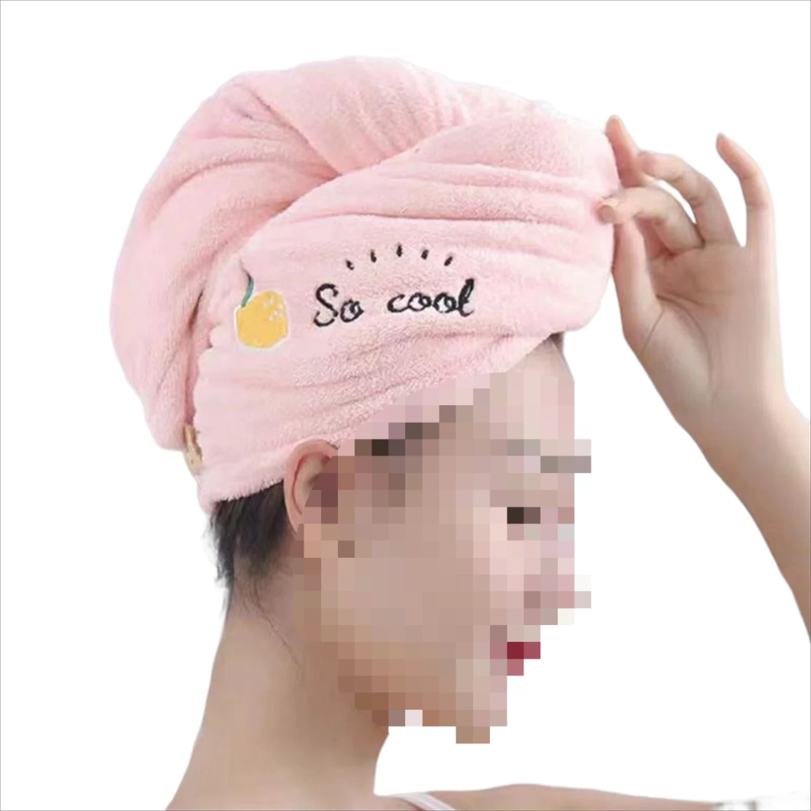 غطاء حمام للشعر الجاف مع امتصاص الماء، منشفة شعر سريعة الجفاف ناعمة دون تسقط الشعر، امتصاص قوي للغاية للماء