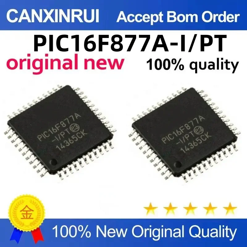 

SMD PIC16F877A PIC16F877A-I/PT QFP44 8-bit PIC MCU IC can shoot directly