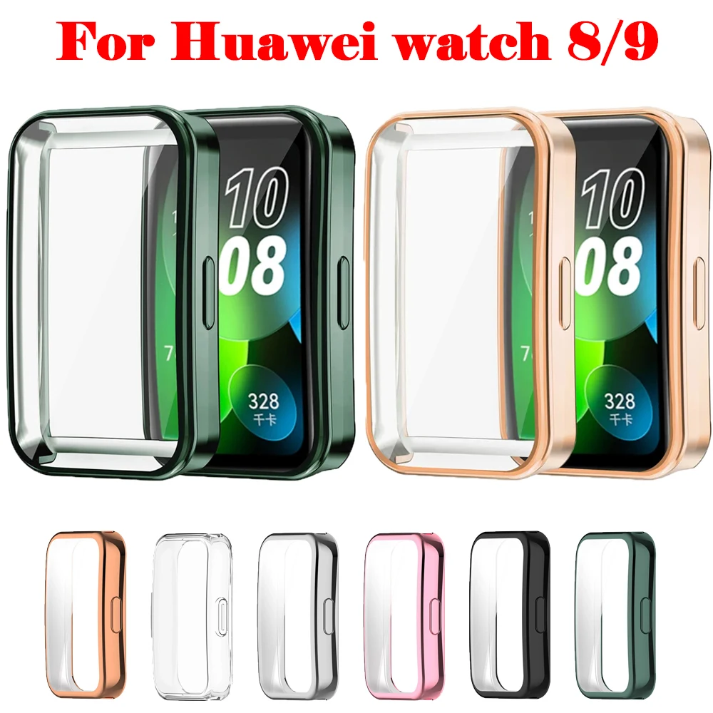 Full Protect Case para Huawei Watch 9, Capa Protetora de Silicone Macio, Shell, Prevenção de Queda, Acessório Smartwatch, 8 Shell