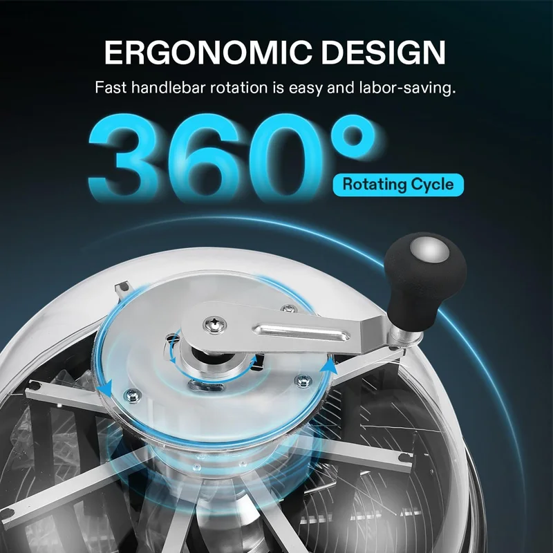 เครื่องตัดแต่งใบกัญชาขนาด 13/16/19/24 นิ้ว พร้อมโดมใสมองเห็นได้ชัด ใบมีดสแตนเลสคมกริบ สำหรับการตัดแบบหมุน กล่องเกียร์โลหะแข็ง