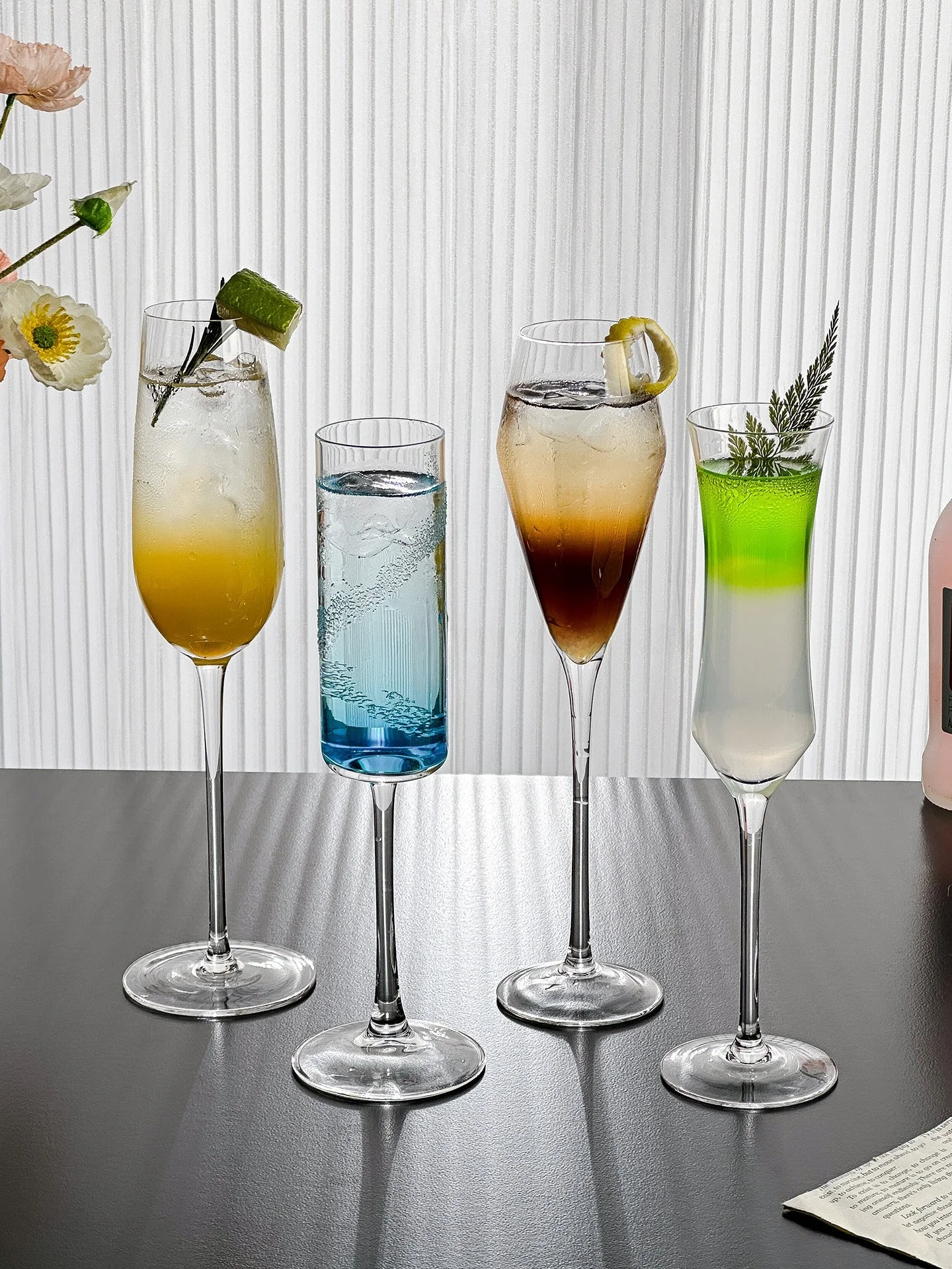 مجموعة أكواب شمبانيا إبداعية م - مراجعة Highball Glass Set وسعره