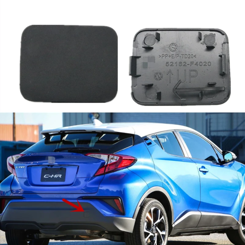 1 Pcs Car Rear Bumper Tow Hook Cover Cap For Toyota C-HR CHR 2016 2017 2018 2019 2020 2021