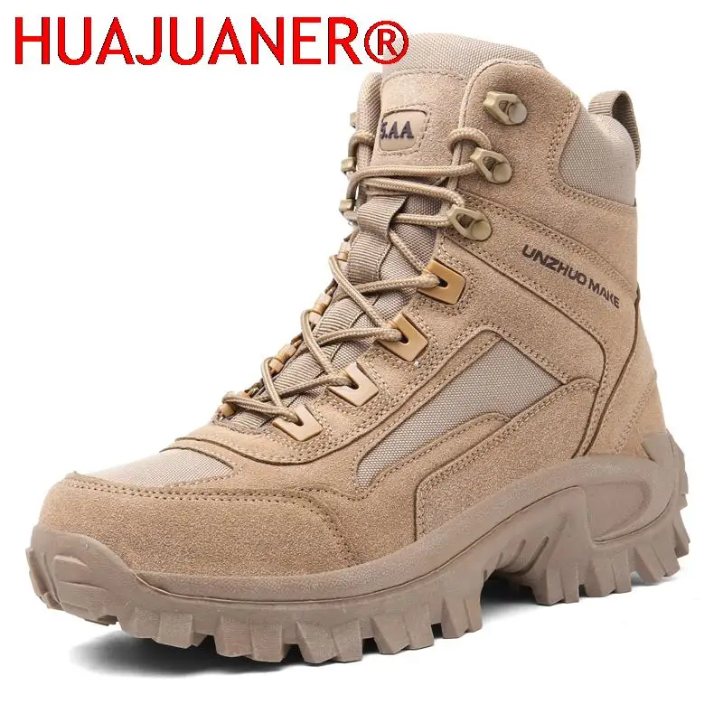 New Boots Men Special Force Desert Combat Shoes Men Outdoor Hunting Trekking Camping Boots Man Tactical Boot Work Shoes