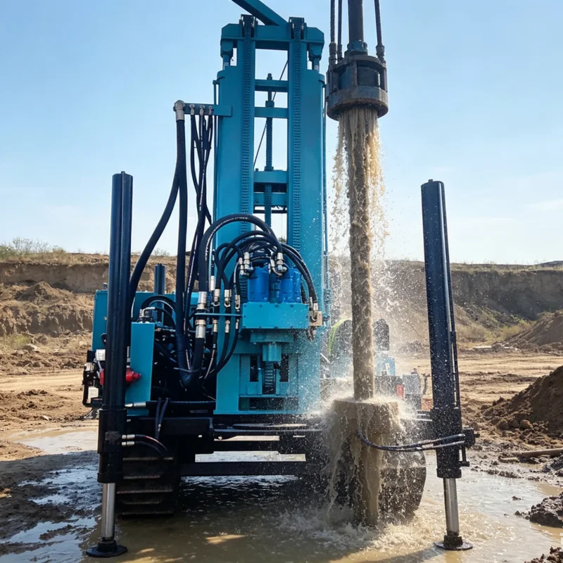 Customized 300M Light Drilling Gear Dual Chassis Precise Hole Forming Water Well Drilling Machine
