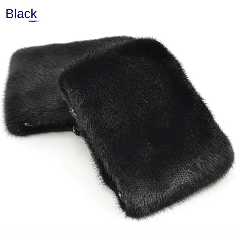 ZDFURS* Mink Fur Cuff  Mink Fur Sleeve Whole Leather Mink Wrist Protector  Coat  Embroidery Cotton-Padded Jacket Oversleeve