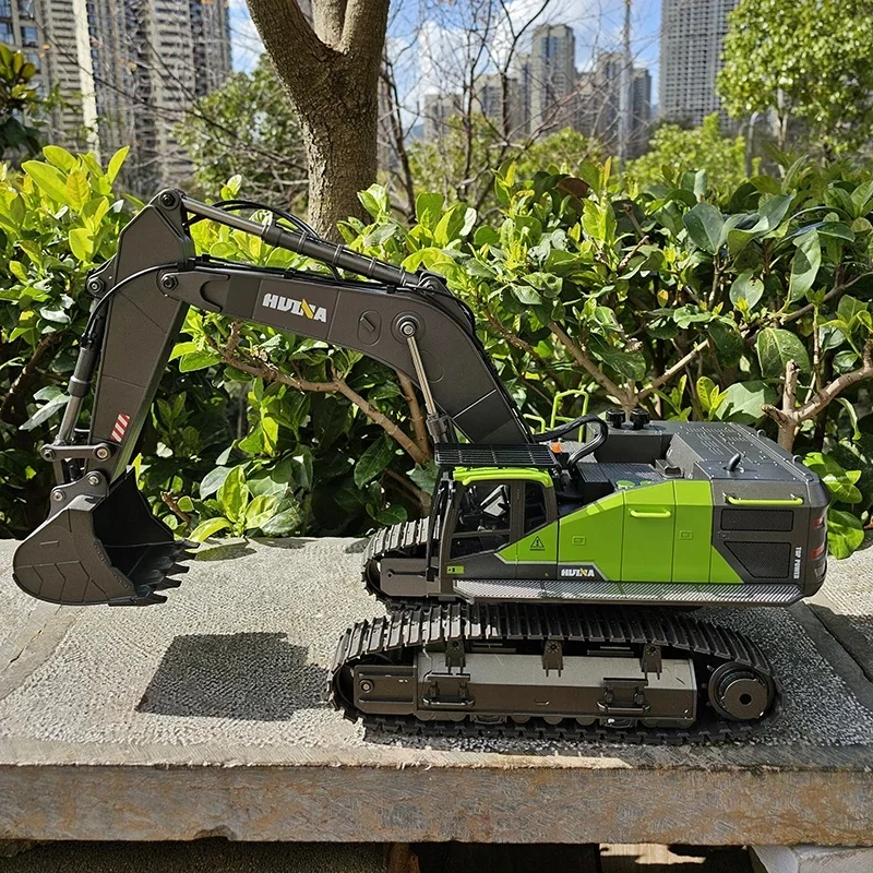 1593 Rc Engineering Track Huina 22-Channel Multi-Function Screw Drive Alloy Excavator Model Remote Control Children Xmas Gifts