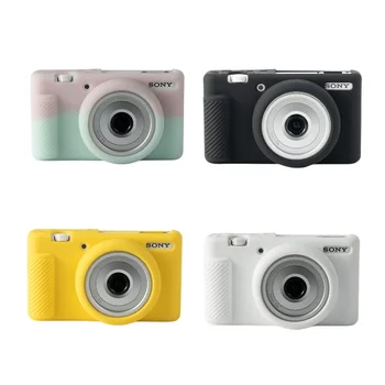 Silikon Zırh Cilt Kamera Kılıfı Gövde Kapak Koruyucu Sony ZV-1F ZV1F ZV-1M2 ZV1M2 Dijital Kamera