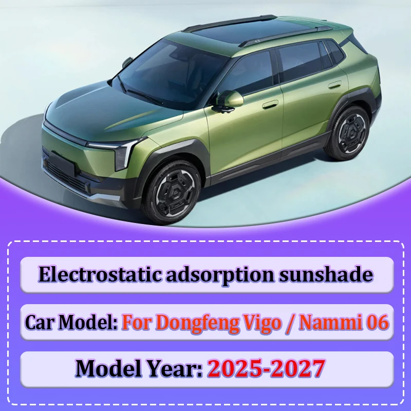 Sunroof Visors For Nammi 06 Accessories 2025 2026 2027 Dongfeng Vigo Electrostatic Adsorption Insulation Skylight Sticker Visors