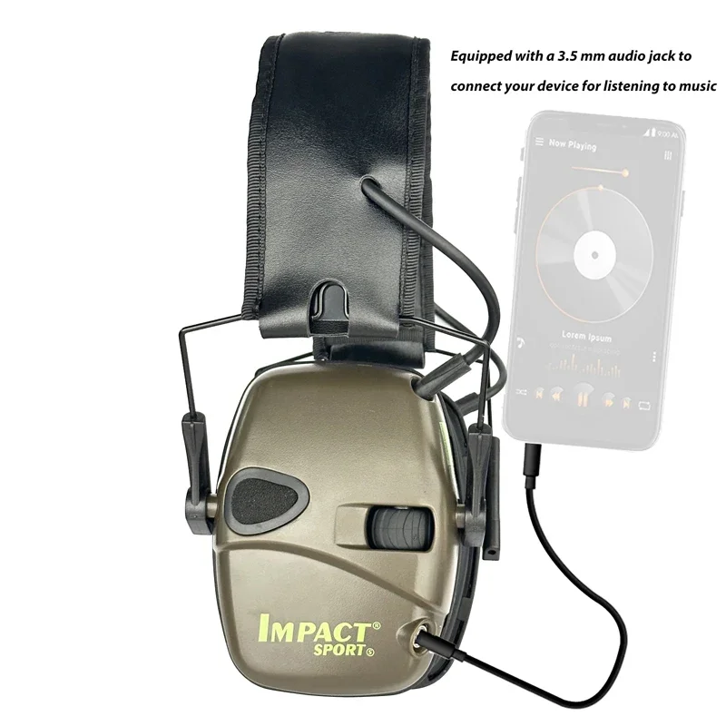 Electronic Shooting Headset Headphones for Hearing Protection Ear Protector Noise Reduction Active Hunting Earmuffs(HL/WK) image 4