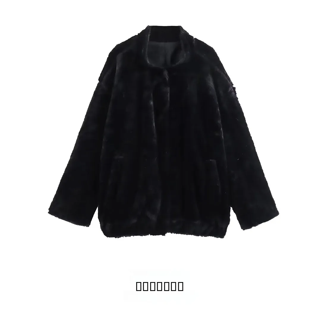 KASLEAD Neue Faionable Faux Fur Flight Jaet Damen-Oberbekleidung 4360252, Polyesterfaser, lang, Sve, normale Länge