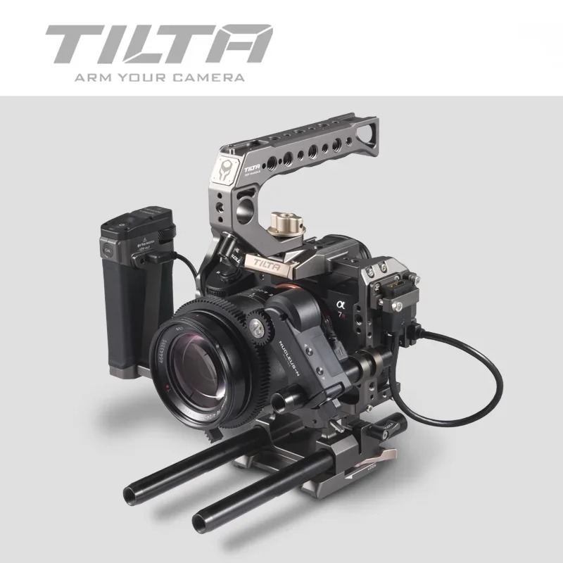 Tilta A7 A9 Rig Kit A7 iii Full Cage TA-T17-A-G For Sony A7 A9 A7III A7R3 A7M3 Top Handle Baseplate Focus Handle