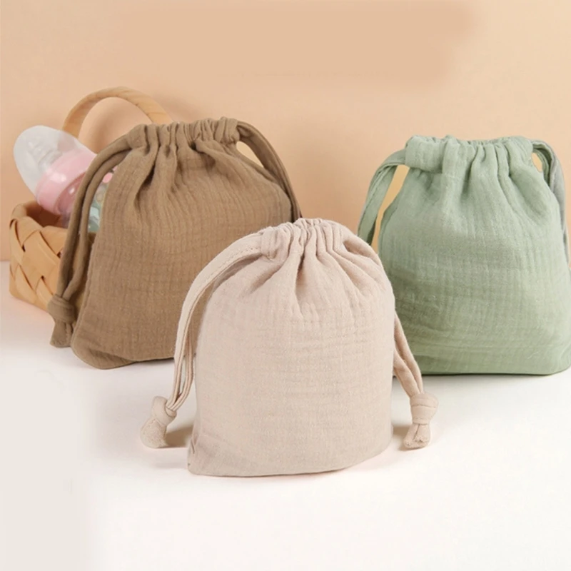 مجموعة J15U مكونة من 3 أكياس متعددة الأغراض لملحقات الرضع مصنوعة من القطن الناعم لاستخدام الأم