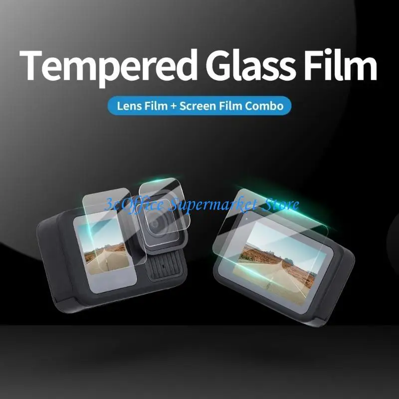 

E1PA Tempered Glass Lens Protector for 13 Black, High Claritys, Explosions Proof, Dustproof Protective Film
