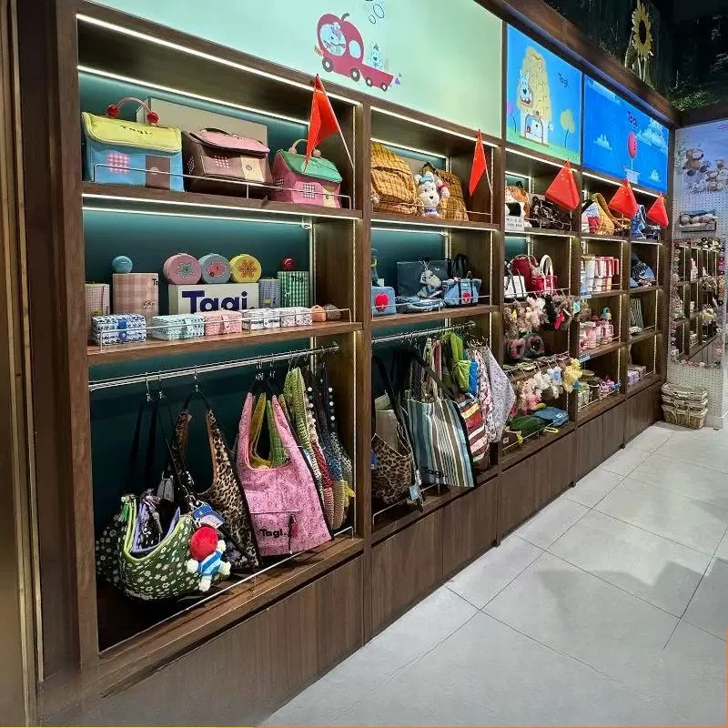 Merchandise Store Retro Grocery Store Shelf Figure Doll Boutique Display Shelf Model Handmade Daily Necessities Display Cabinet