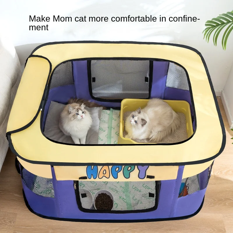 New Cat Delivery Room Rectangular Cage Dog Cat Production Tent Pending Delivery Box Cat Kennel Pet Daily Necessities Accessories