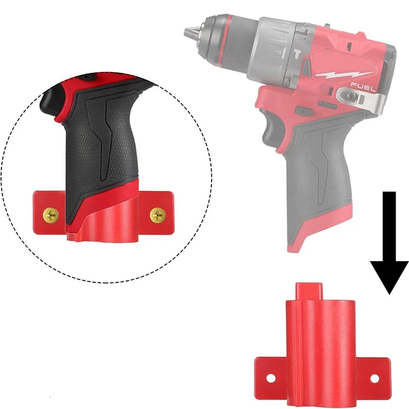 

Electric Tool Storage Holder for Milwaukee 12V 2/3/5Pcs Wall Mount Tool Racks ABS Portable Fixed Bracket Household Storage Rack