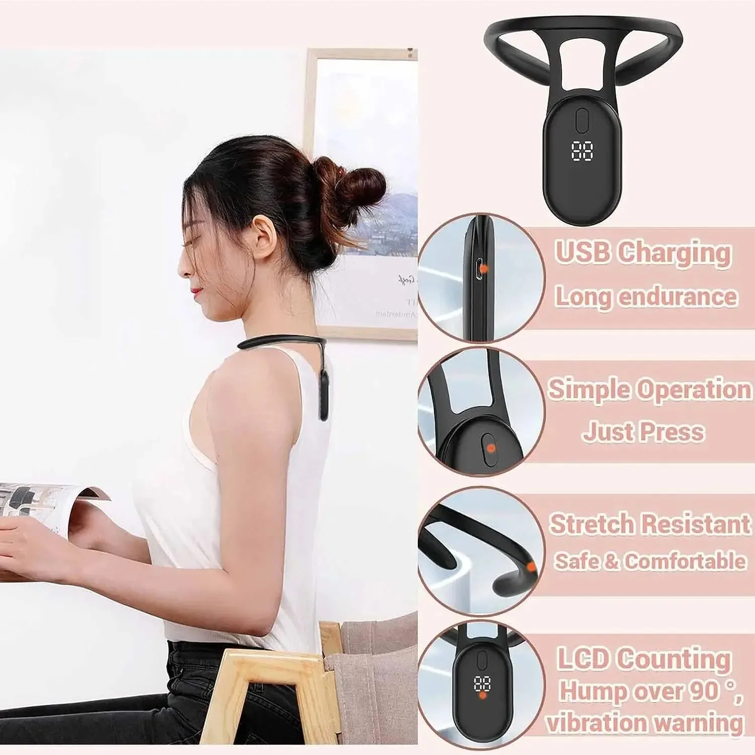 Correct Neck Posture For Adult Kid Healt Smart Posture Corrector Device Posture Training Realtime Scientific Back Posture