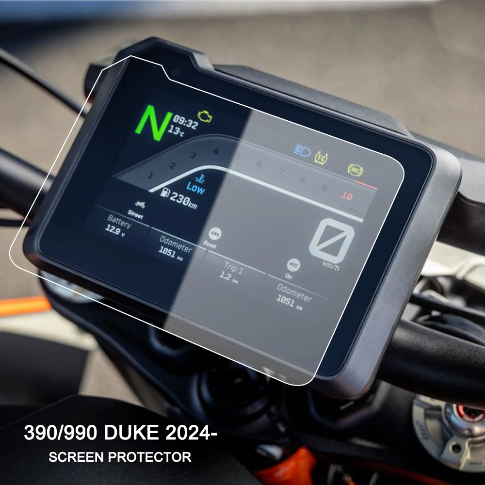 スクラッチクラスタースクリーンのダッシュボード保護、インストルメントフィルム、オートバイアクセサリー、390 duke 990 dke、new、24