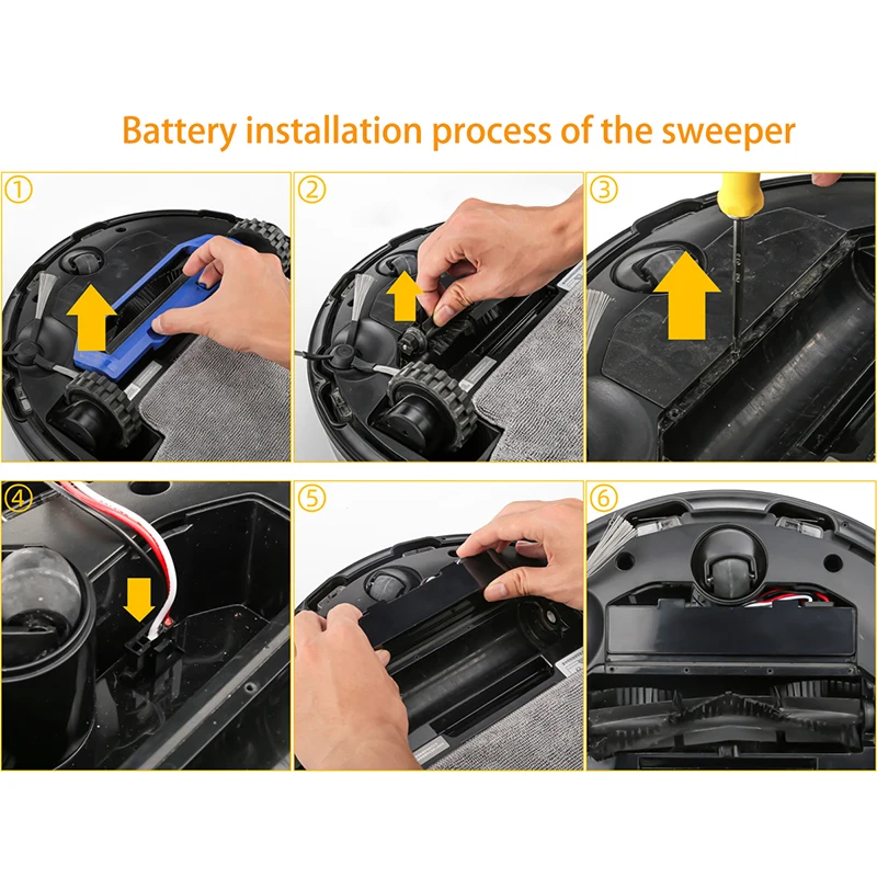 Batería de barredora INR18650 MA1-4S1P-SC, 14,8 V, 3000mAh, se utiliza para Xiaomi Mijiami Robot aspirador mopa P Robot de barrido STYTJ02YM.