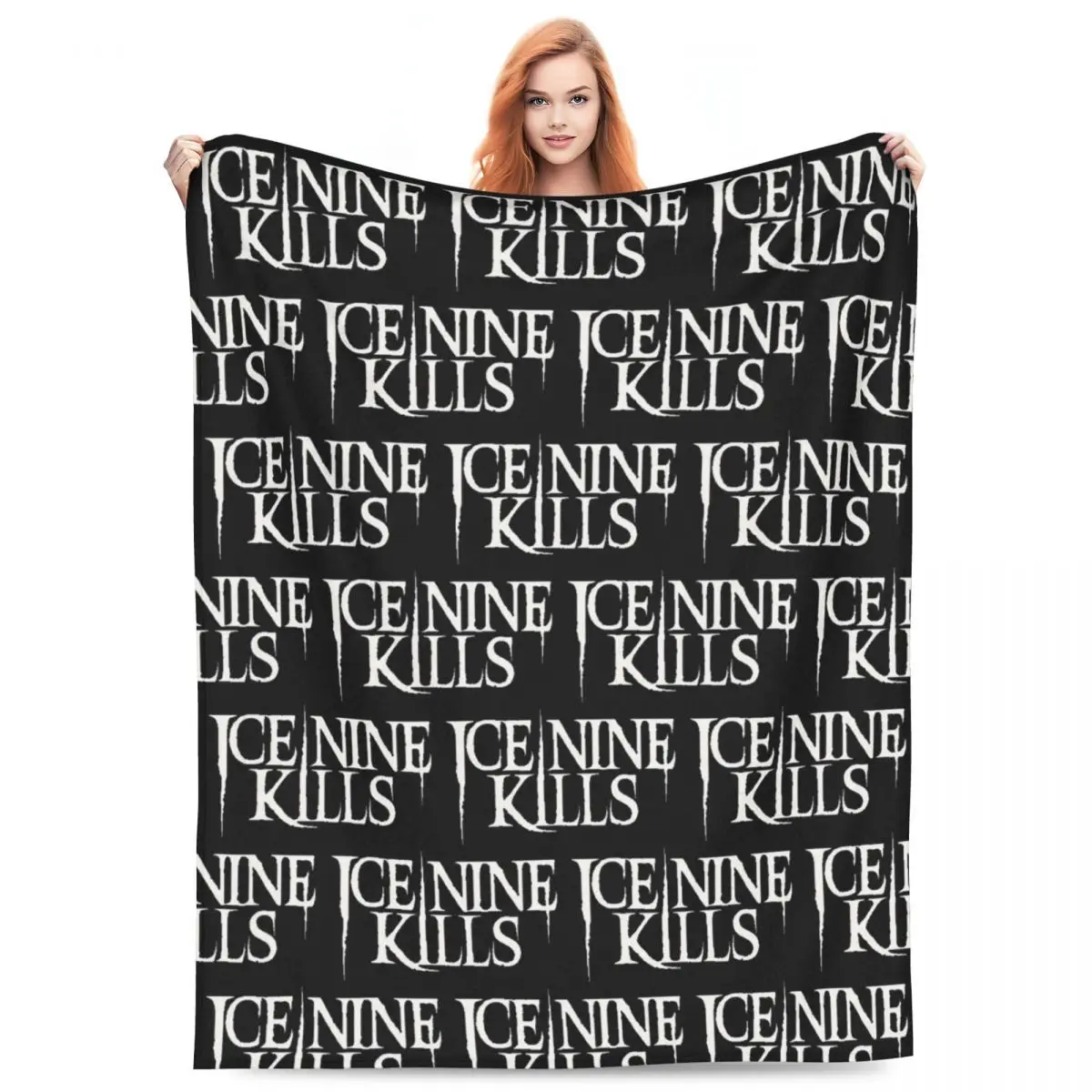 Ice Nine Kills Blankets Flannel Sofa Throw Blanket Lightweight for Home Bedroom Throws Bedspread Quilt