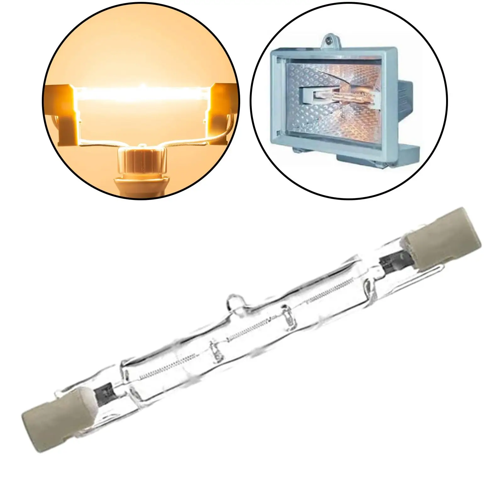 Bombilla lineal halógena regulable, 22-240V, para farola de paisaje, paquete de 2-6 unidades