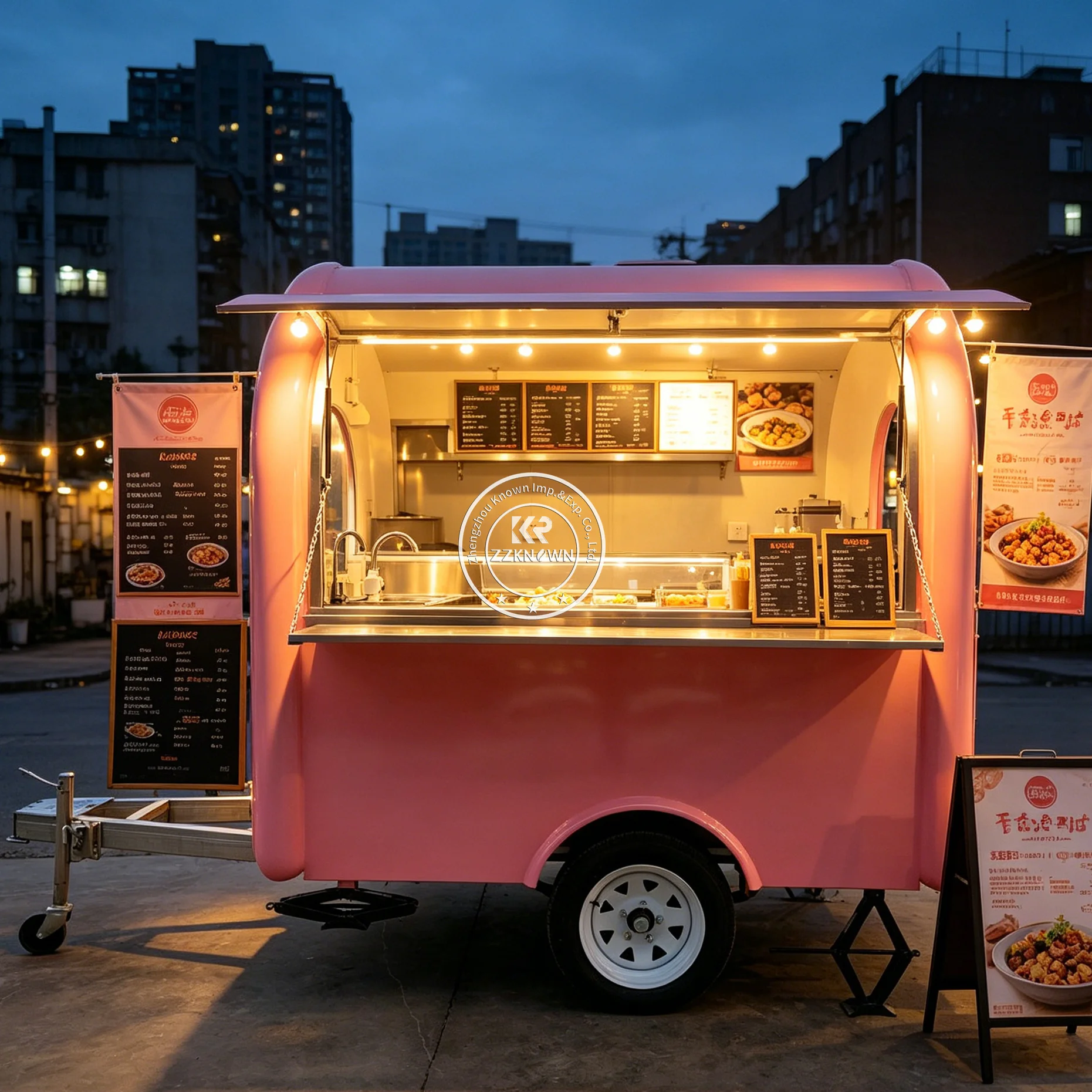 

Mobile Coffee Pizza Truck Fully Equipped Street Fast Food Trailer Coffee Ice Cream Cart Concession Fast Food Truck For Sale