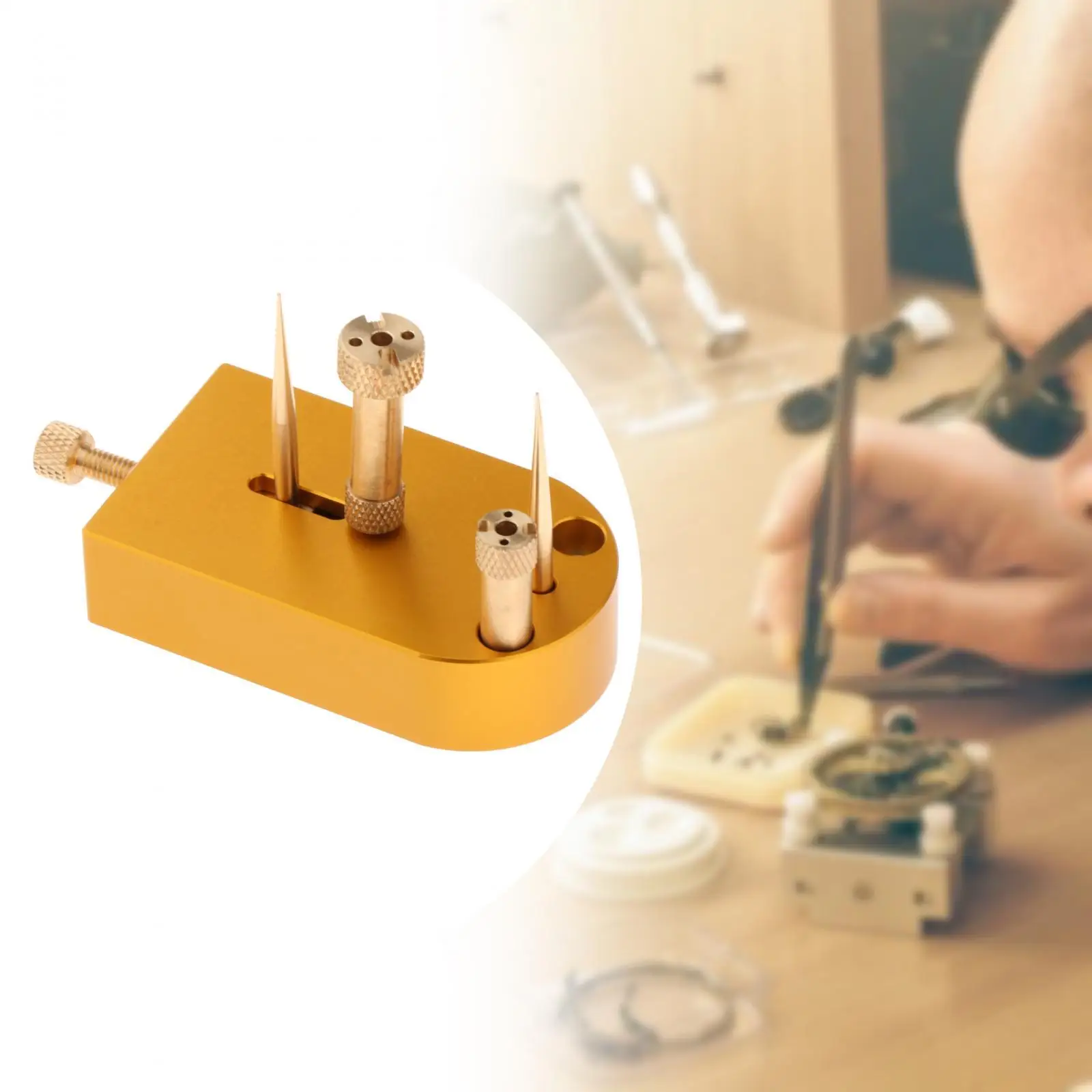 

Инструмент для ремонта часов, поддержка часов, инструмент для часовщика, профессиональный многофункциональный держатель для балансировочного колеса из алюминиевого сплава