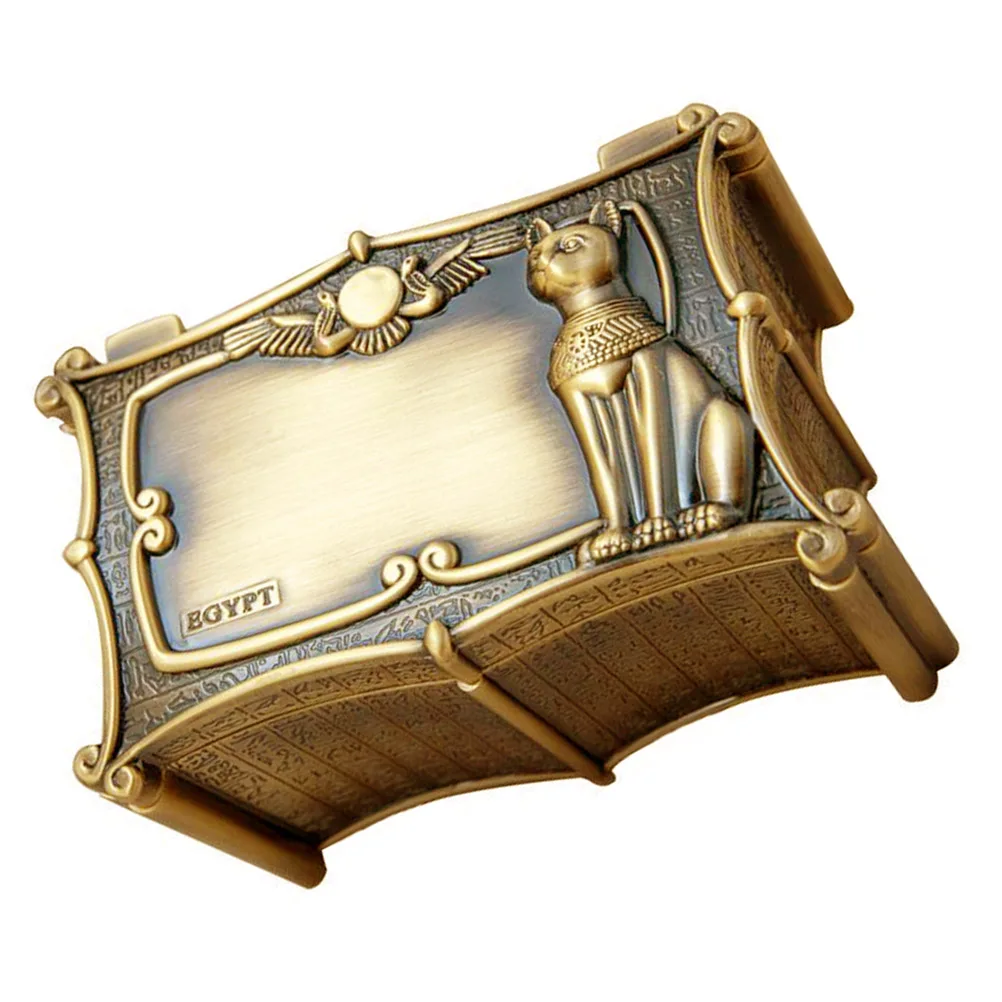 Zinc Alloy Jewelry Boxes Durable Rust Proof Vintage Ring Storage Case Elegant Dustproof Container Jewel Gift Box