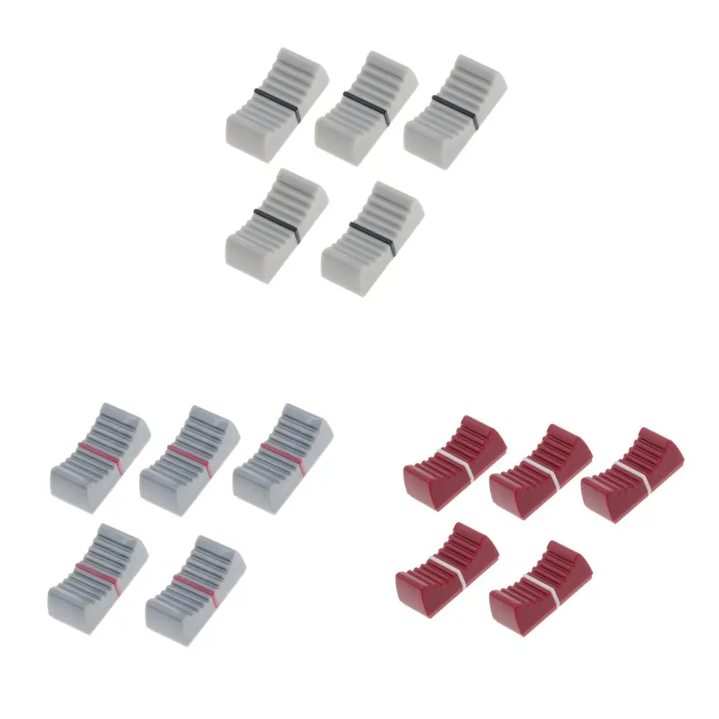 Replacement Plastic Fader Knob Cap Easy Install Slide Potentiometer Control Cover for Sound Mixer Equipment