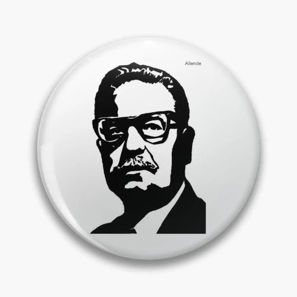 dibujo de silueta salvador allende. Pin Botones Broches Accesorio de joyería Personalizar Broche Insignias de solapa de moda