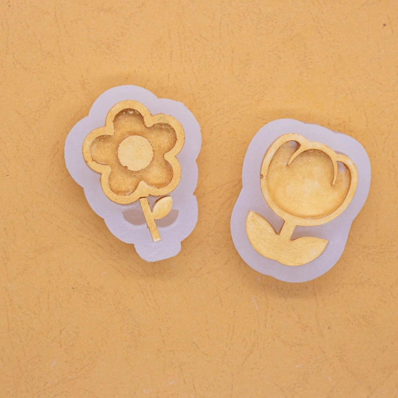 Cartoon Flower Silicone Mold Floral Epoxy Resin Mold Chocolate Mold Fondant Mold N0HE