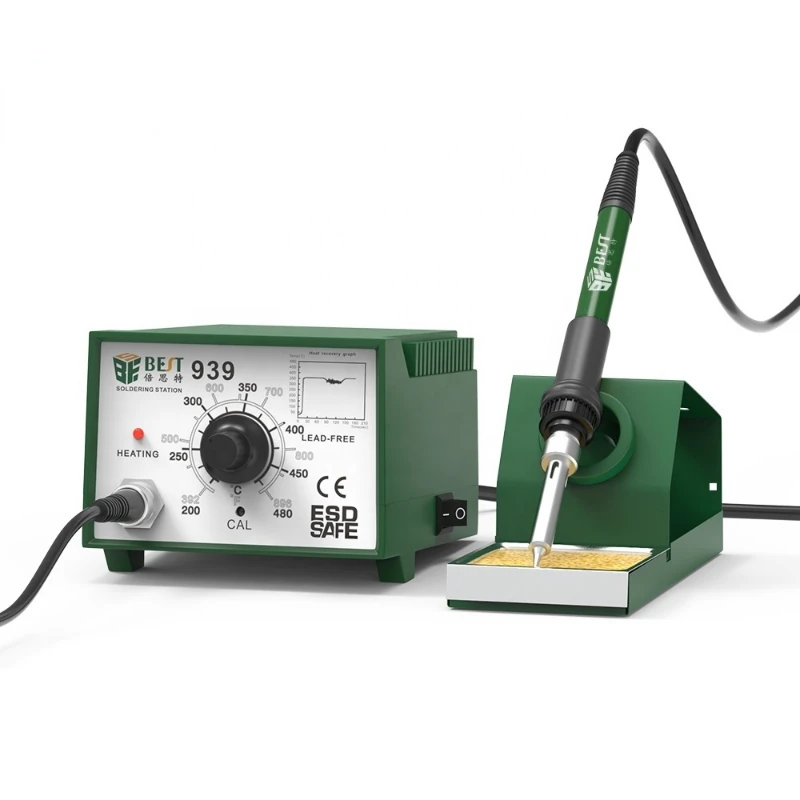 

BST-939 Aluminum Panel Hot Air Repairing Automatic Micro Soldering Iron Station for Cell Phone Repair Rework Station