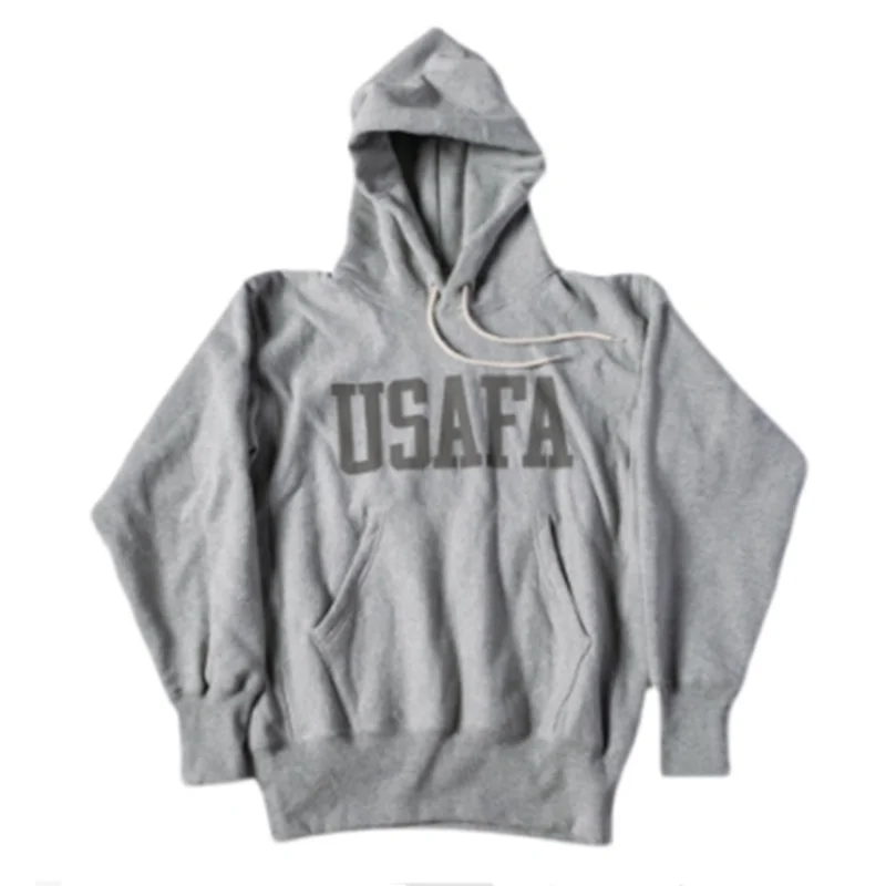 Heavyweight Thick Terry Bottom Sweater Men's USAFA Sports Pullover Hoodie Outdoor Hiking Training Fitness T-shirt Hoodies