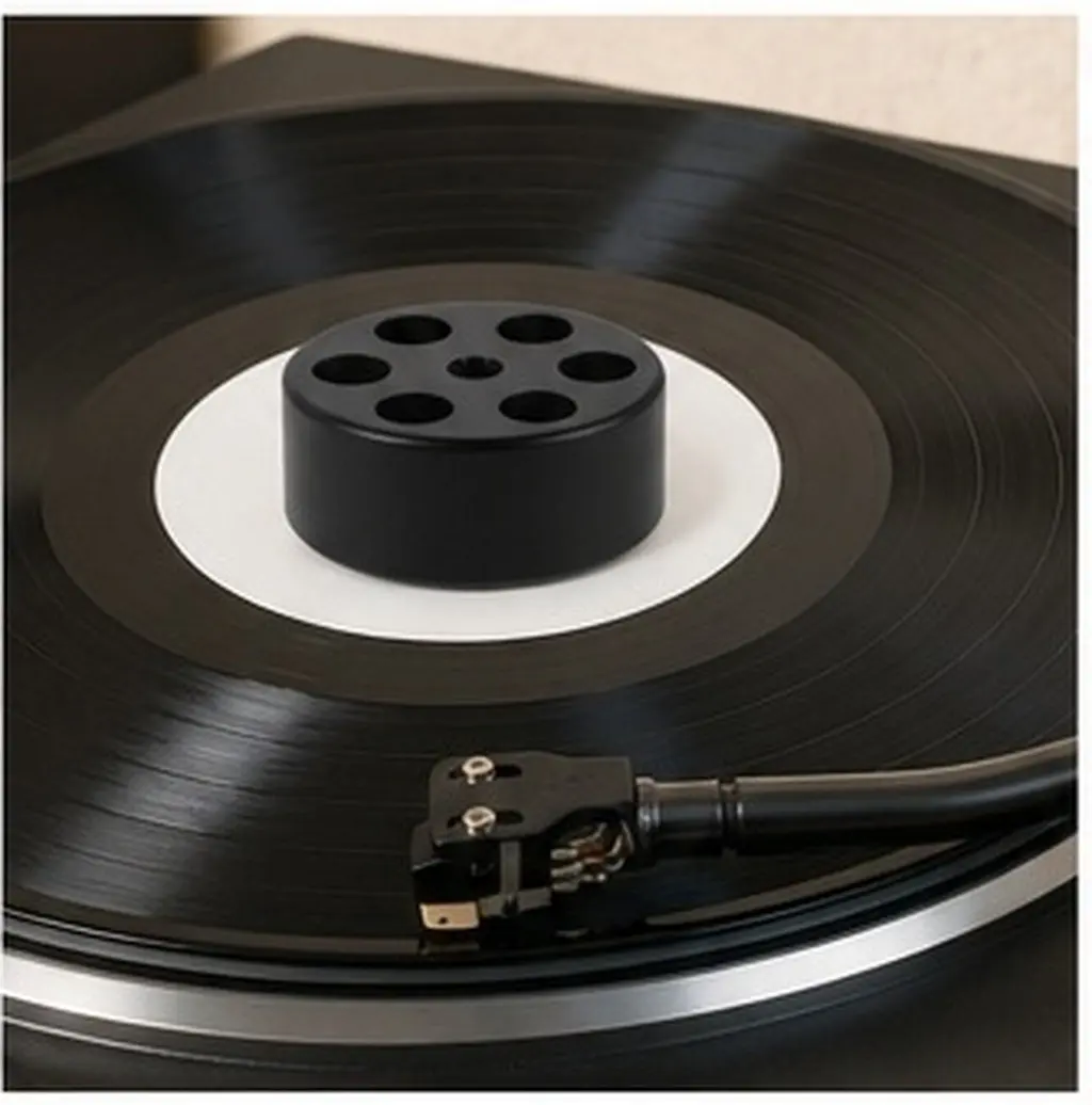 Aluminum Alloy Record Weight Turntable Stabilizer Clamp Universal Vinyl Accessories Anti-Skip Vibration Control Enhanced