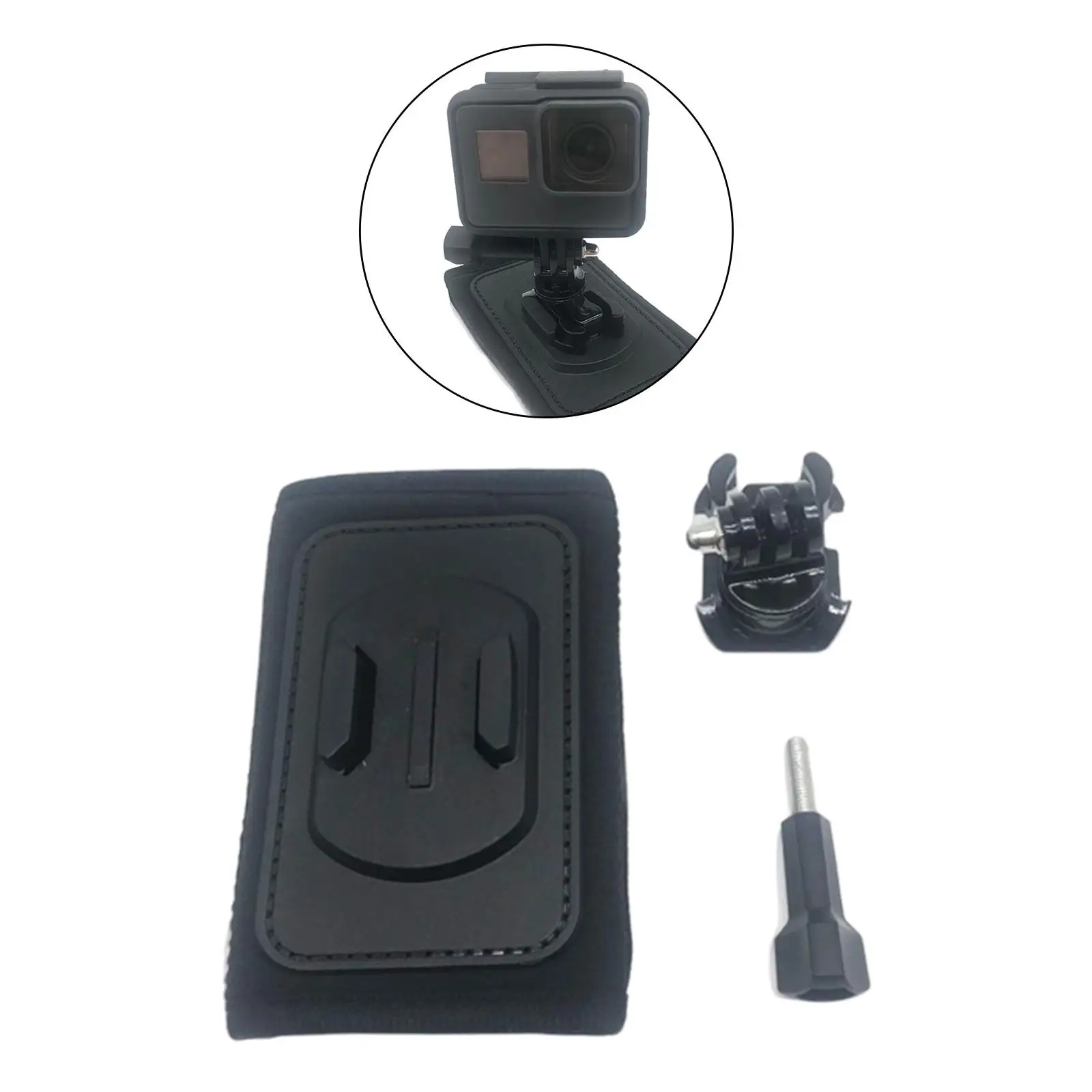 Suporte de alça de mochila giratório 360 para câmera Insta 360 para caminhadas e esqui