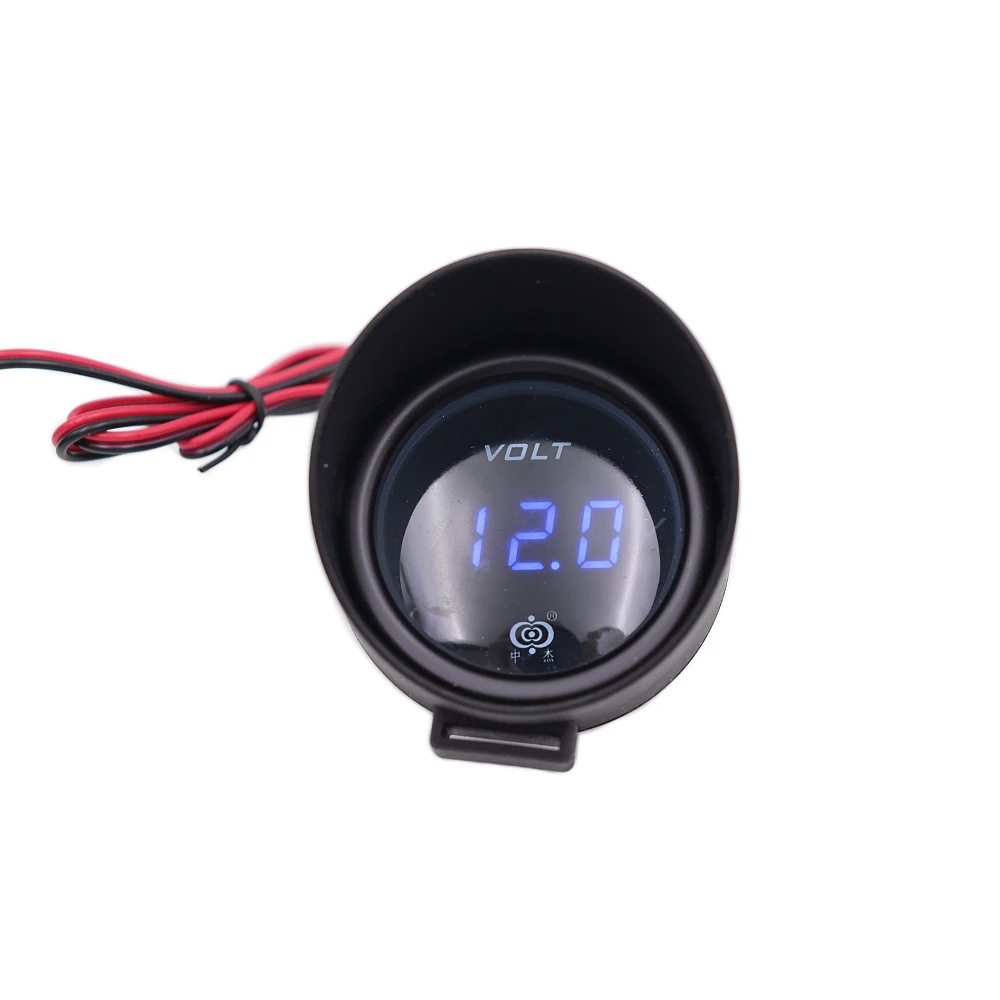 Voltmeter Blue LED Digital Display Car Voltmeter For Car Motorcycle 12 / 24V