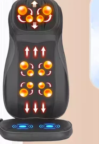 Electric Back Massager Cervical Heating Neck Waist shiatsu Cushion Household Whole Body kneading Massage For Chair