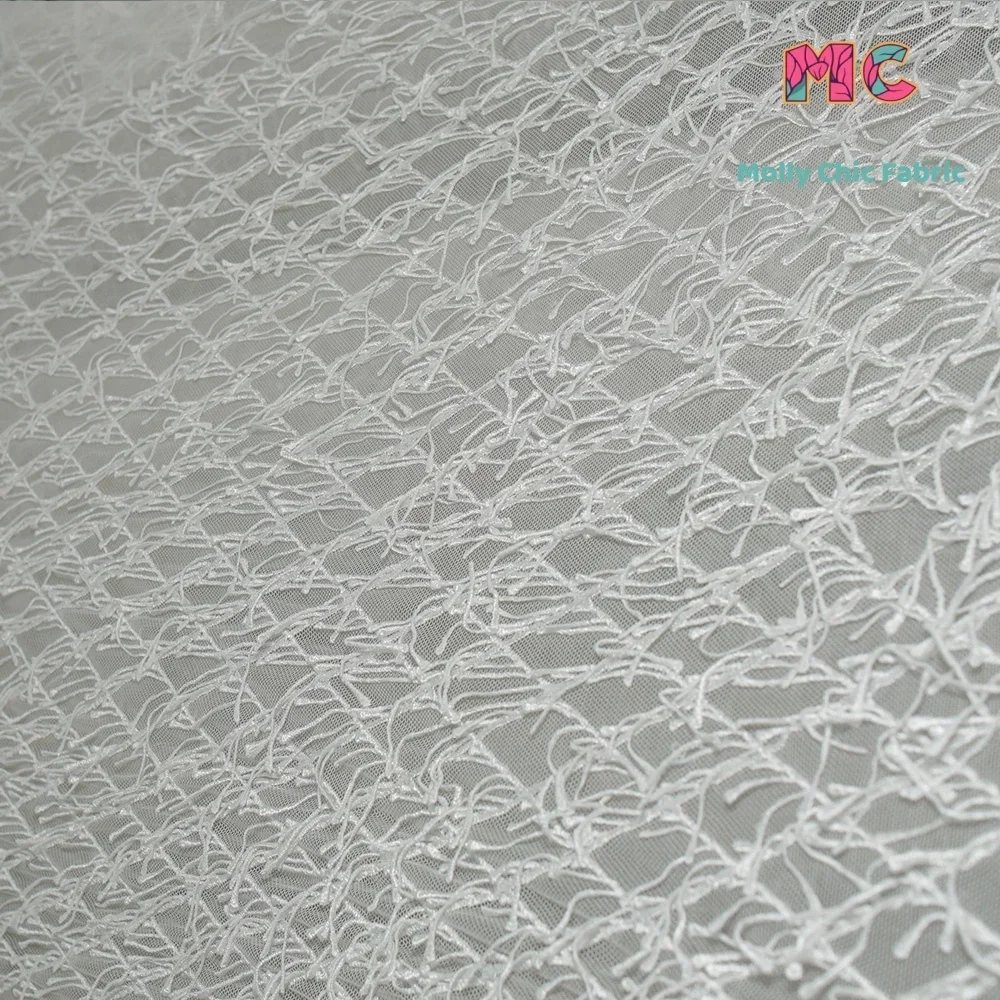 

Новая белая мягкая сетчатая ткань с кисточками, шитье свадебного платья, вечернее платье, полуюбка, украшение, платье, ткани «сделай сам» для шитья