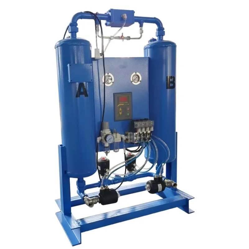 Customizable 220V/50Hz Industrial Metal Air Dryer 2.5kw 40~50hp 6.8m3/min 6-10bar Heatless Adsorption Compressor Parts
