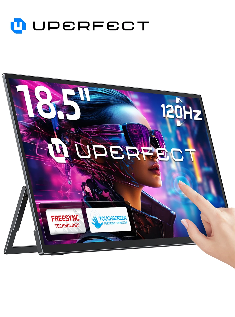 18.5インチタッチモニター 120Hz IPS 1920x1080 ポータブル