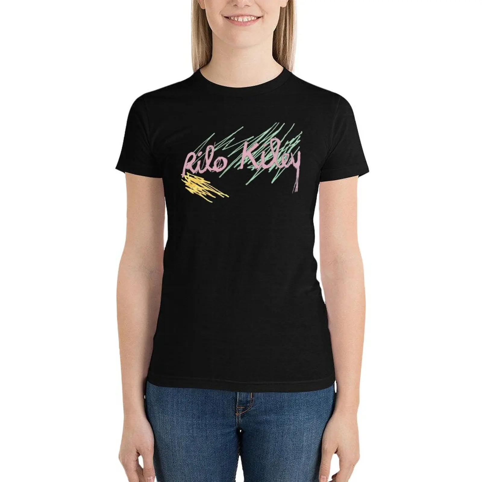 Rilo Kiley, Jenny Lewis - bright and scribbled Classic T-Shirt shirts graphic tees summer top T-shirt Women