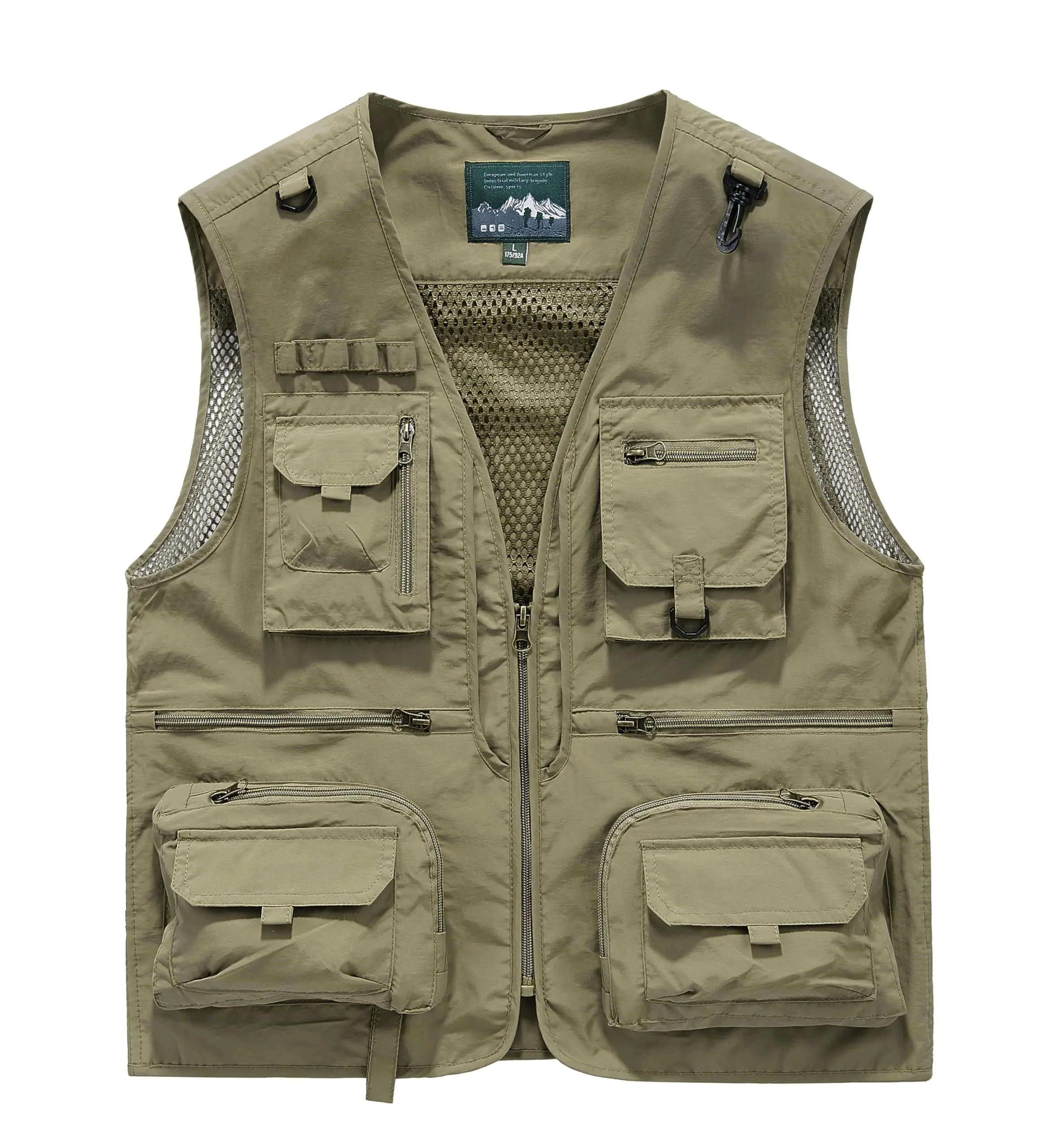 

Men's Outdoor Fishing Work Safari Travel Photo Cargo Vest Outdoor Fishing Vest