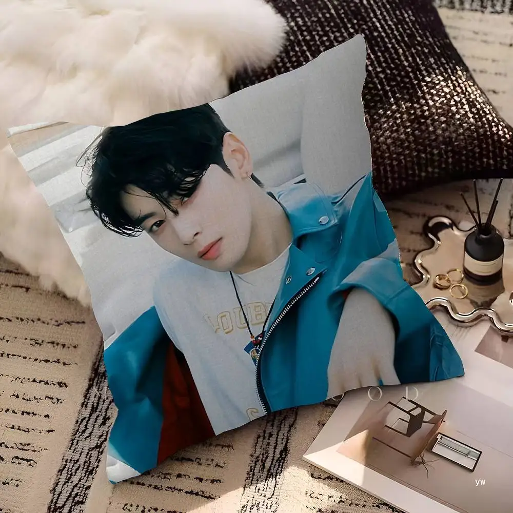 Kpop A-Astro Cha Eun Woo Pillowcases Home Bedding Decorative Pillow Cover Wedding Super Soft Pillow Case