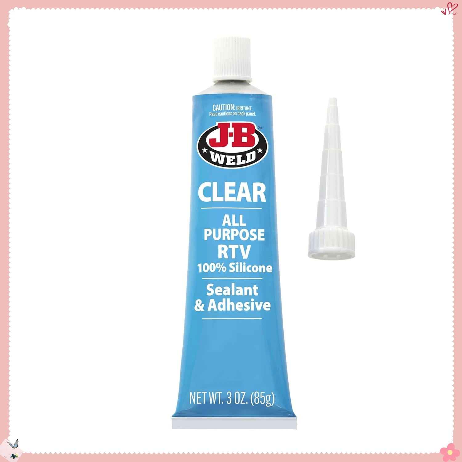 다목적 RTV 실리콘 실란트 투명 3oz - 가정 수리, 보트, 자동차용 방수 접착제 - DIY자, 전문가용