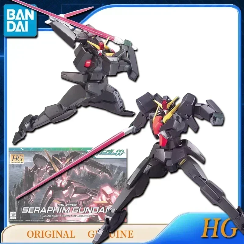 Bandai Original HG 1/144 GN-000 0GUNDAM DYNAMES KYRIOS VIRTUE SERAPHIM GUNDAM Anime Action Figures Toys Kids Gift Assembly Model