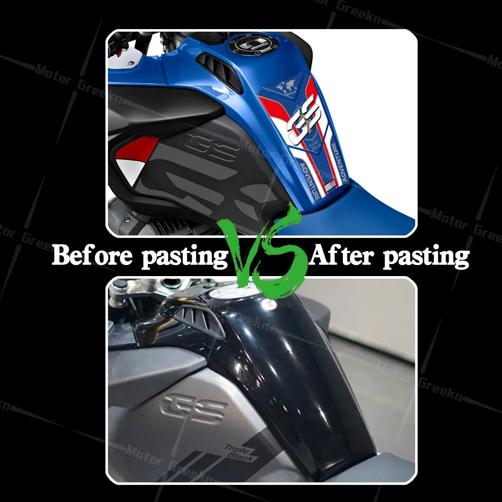 Motocicleta Tanque de Combustível Etiqueta, 3D Epoxy Resin Protector, Decalques Kit Acessórios, Oil Gás Cap, R1200GS ADV R1250GS R 1250 GS