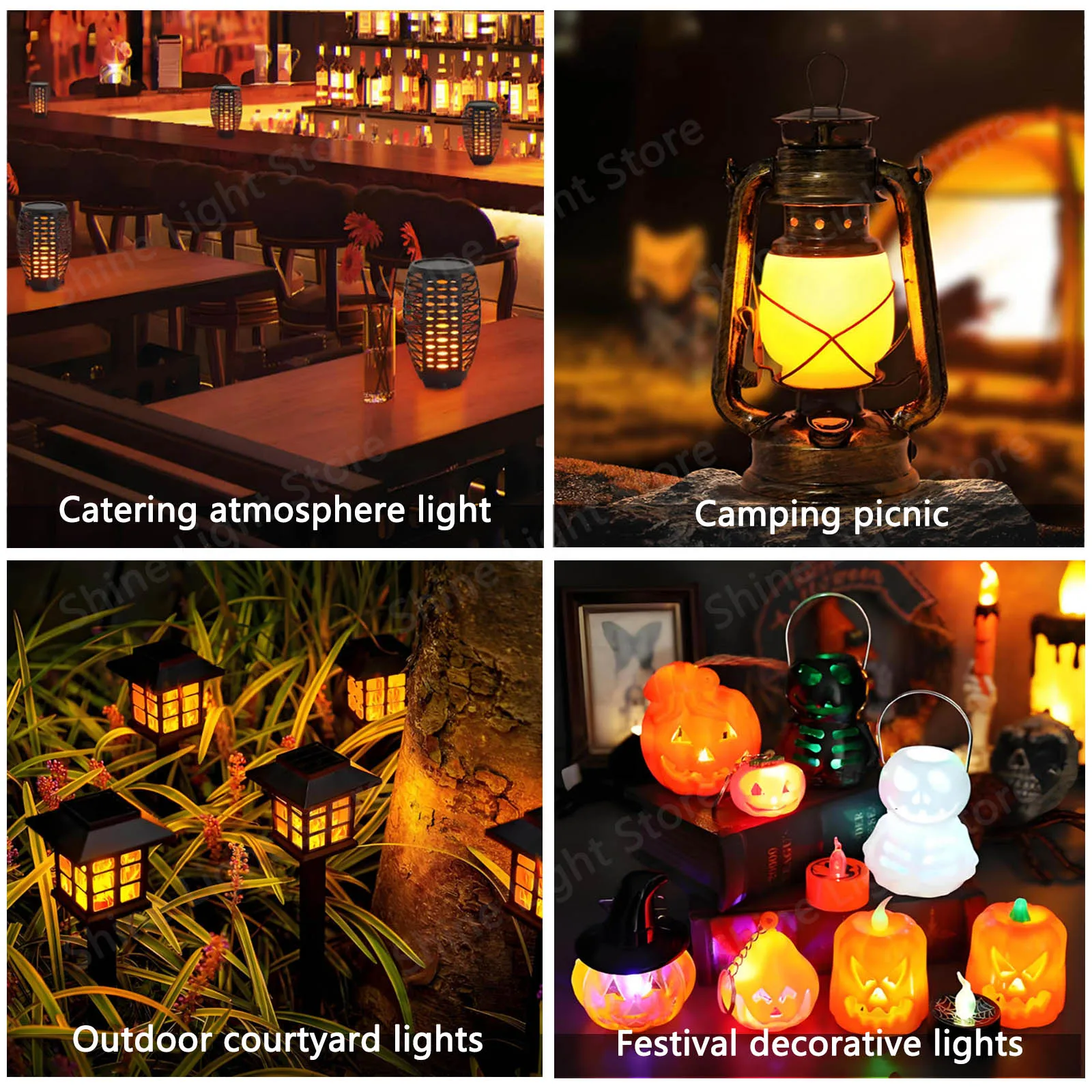 USB LED Night Light Simulation Flame Bulb 5V Candle Light Laptop Camping Light USB Ambient Light Car Effect Light Decoration