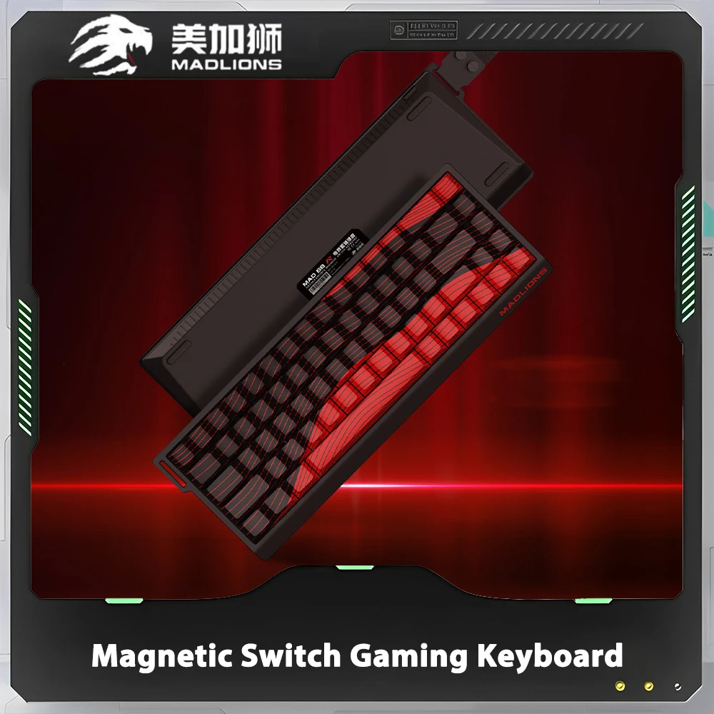 MADLIONS MAD 60/68HE Mechanical Keyboard Magnetic Switch Rapid Trigger 8K RGB Gamer Keyboard Customize Gaming Accessories Gift